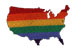 Rainbow USA PRIDE Embroidered T-shirts