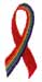 Red Rainbow Ribbon Red Ribbon PRIDE Embroidered T-shirts