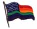 Rainbow Flag  PRIDE Embroidered T-shirts