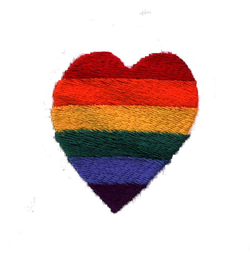 Rainbow Heart PRIDE Embroidered T-shirts