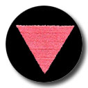 Pink Triangle on Black Antenna Ball.