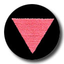 Pink Triangle on Black Antenna Ball