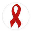 Red Ribbon on White Antenna Ball